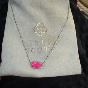 Kendra Scott Pink Geometric Stone Necklace